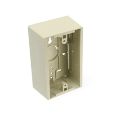 LEVITON Electrical Box, Back Box, 1 Gang, Plastic, Rectangular 42777-1IA